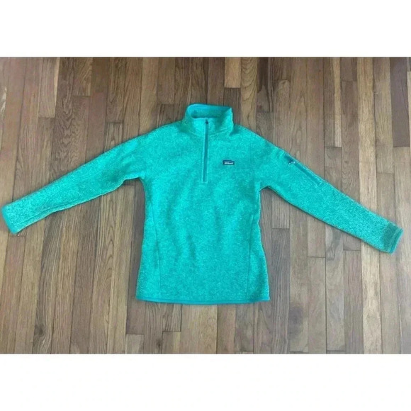 Patagonia Sweaters - Patagonia Better Sweater Pullover 1/4 Zip Fleece Green Womens Size XS